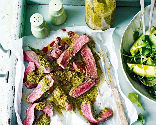 chargrilled pesto steak
