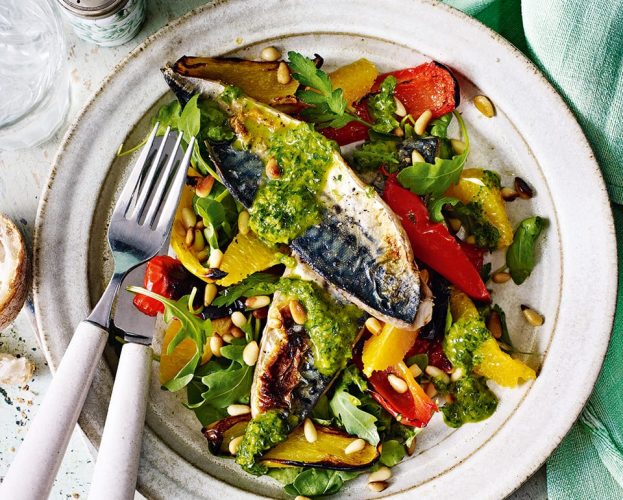 grilled mackerel salad