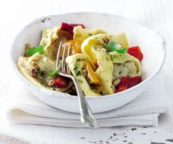 pasta with roasted peppers