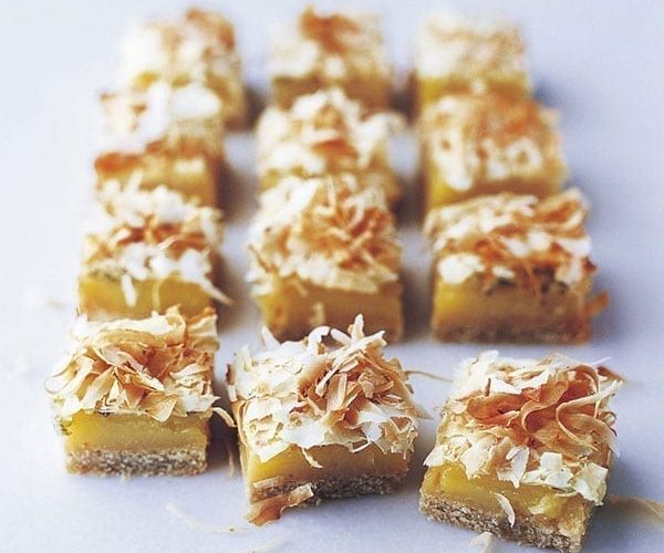 Lime and coconut slices