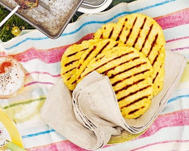 Griddled cheesy cornbreads