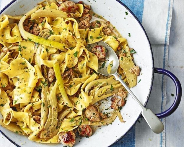 Fennel and pork pappardelle