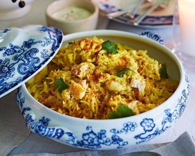 Kedgeree with parsnips
