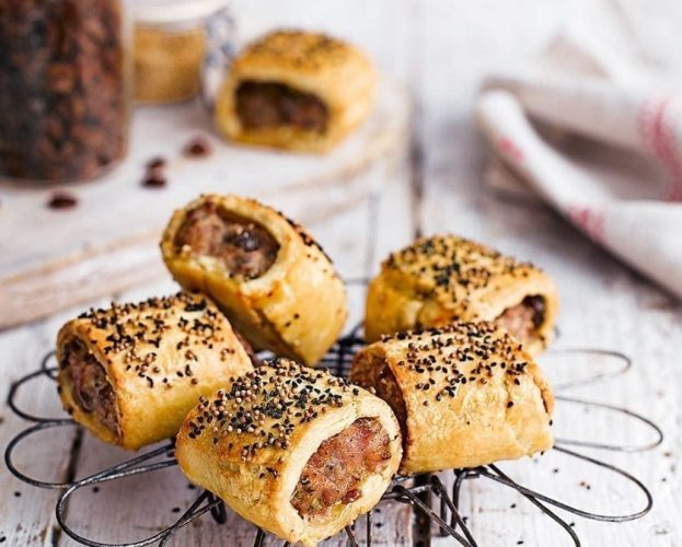Christmas sausage rolls