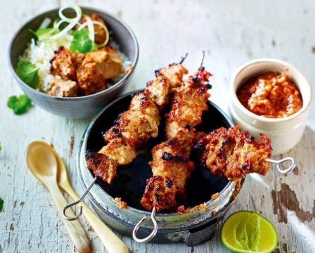 Indonesian pork satay
