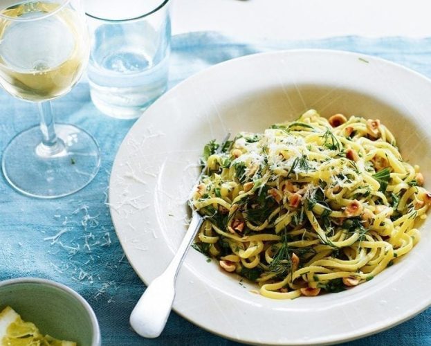 linguine with herb butter