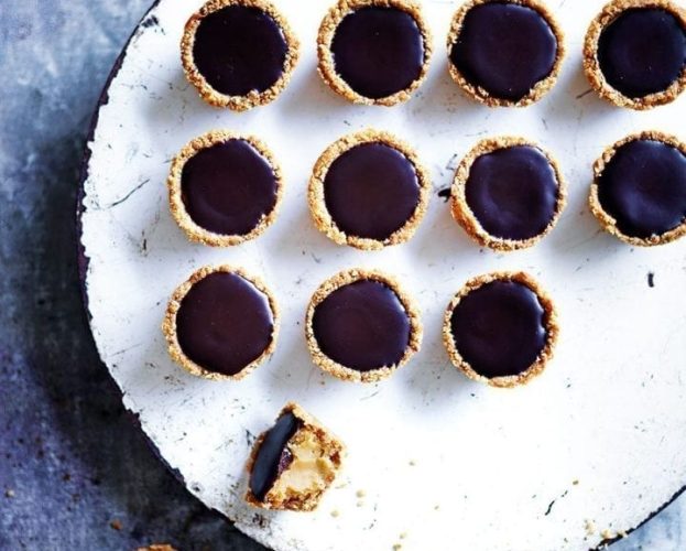 Caramel kisses on a plate