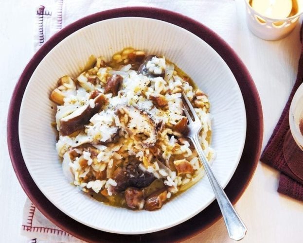 mushroom chestnut risotto recipe