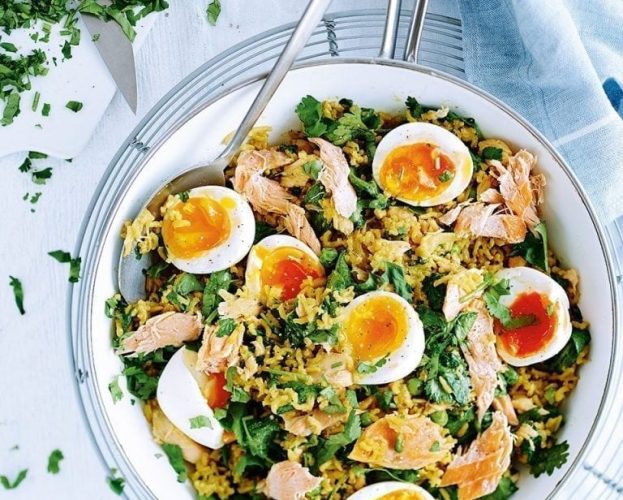 Kedgeree with brown rice