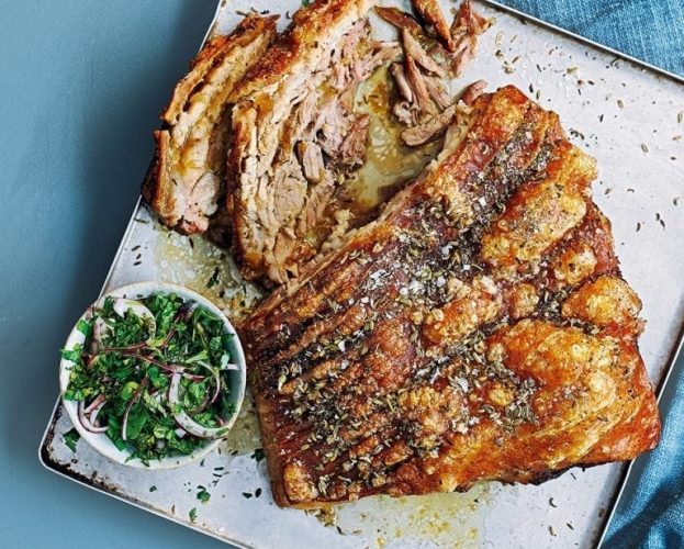 slow-roast pork belly