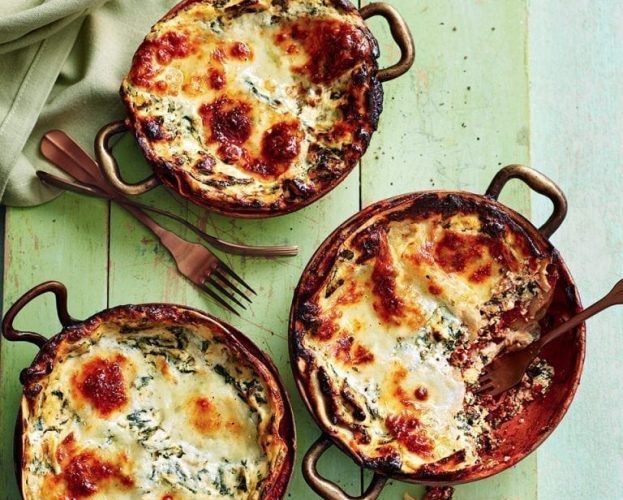 Spinach and ricotta lasagne