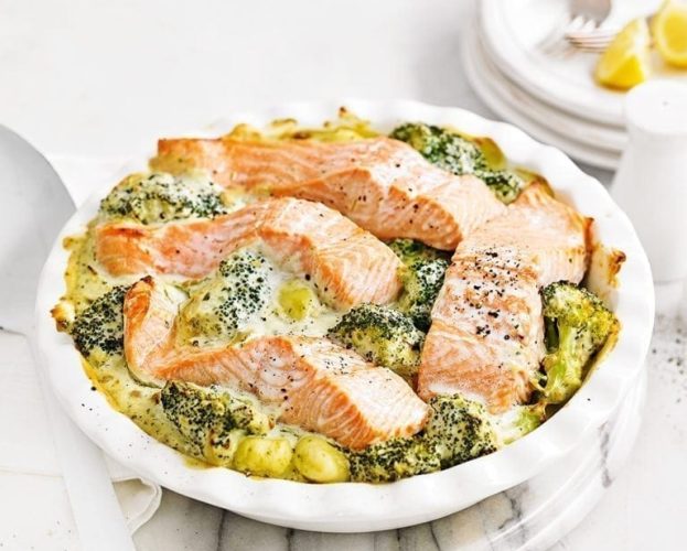 salmon gnocchi