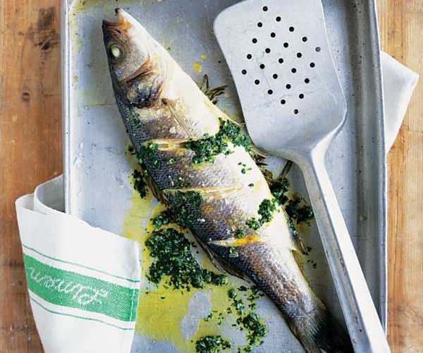 grilled sea bass