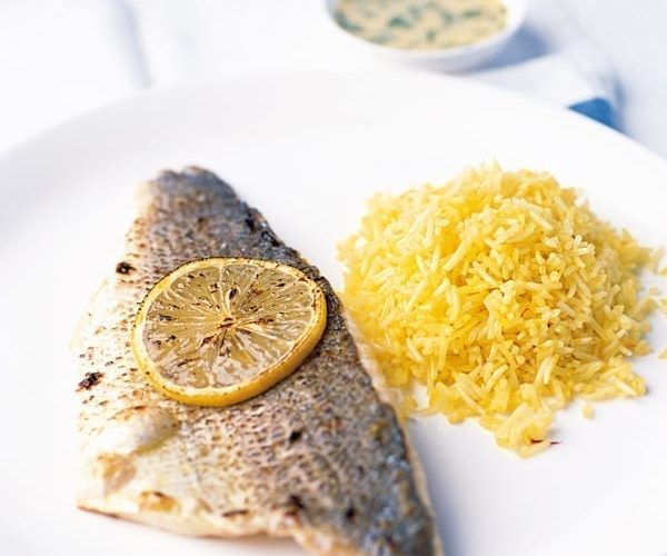grilled sea bass