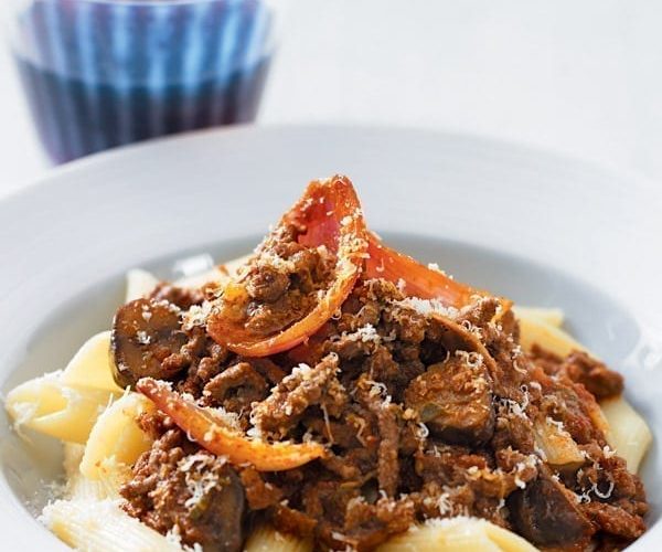 beef and chestnut pasta