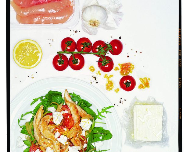chicken tomato and feta salad