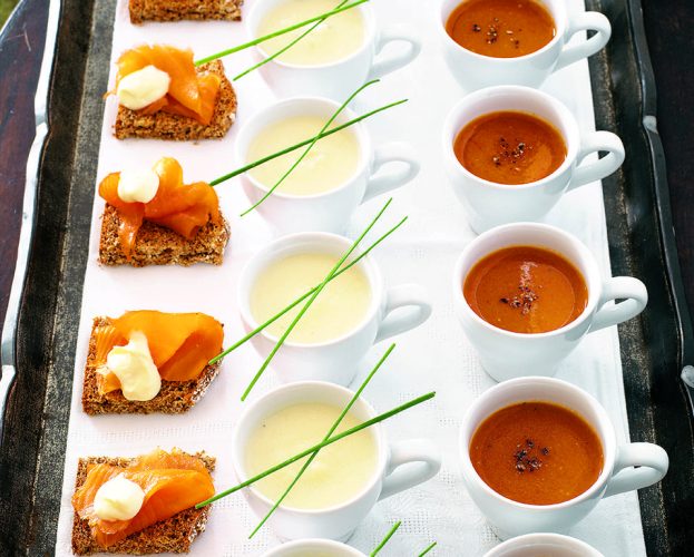 salmon on soda bread