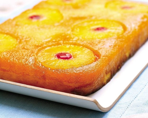 Pineapple upside-down cake - retro recipe