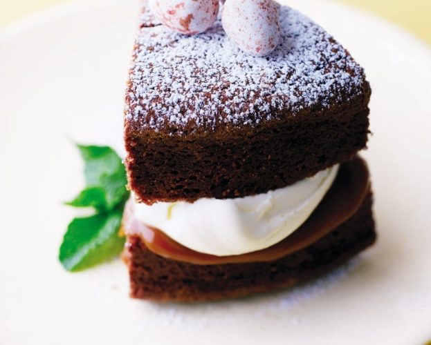 Chocolate and caramel easter cake recipe