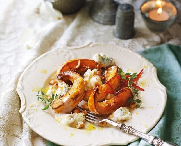 Roasted pumpkin wedges
