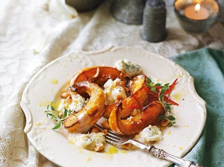 Roasted pumpkin wedges