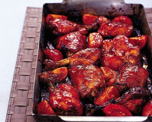 honey tomato and mustard chicken