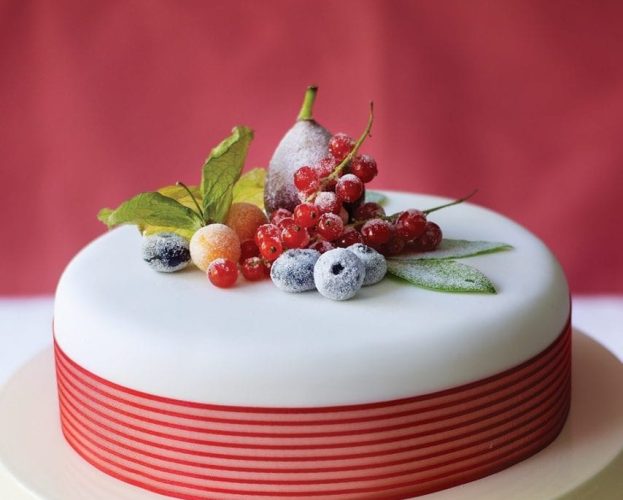 old fashioned Christmas cake decorations