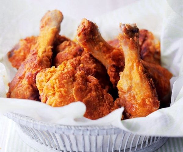 Southern fried chicken in a bowl