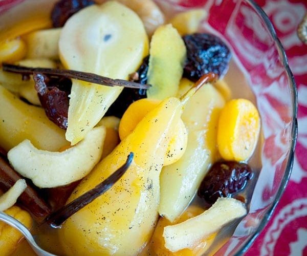 Winter fruit compote