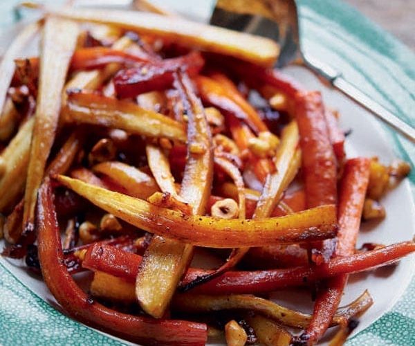 roasted carrots and parsnips