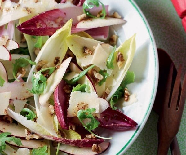 winter apple and walnut salad