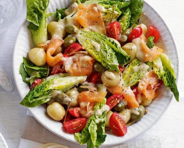 potato and smoked salmon salad