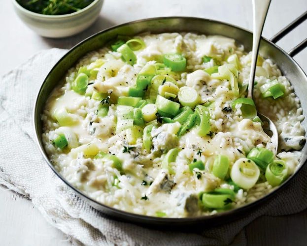 blue cheese risotto