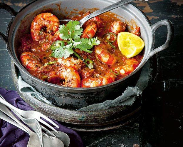 Smoky prawns
