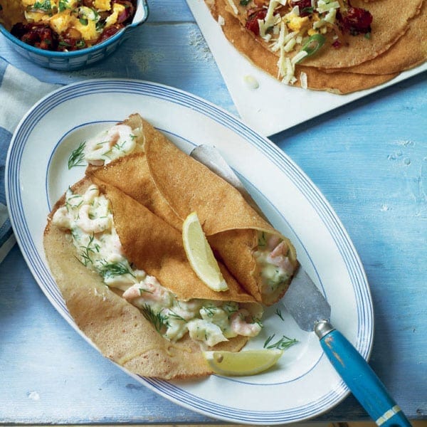 prawn pancakes