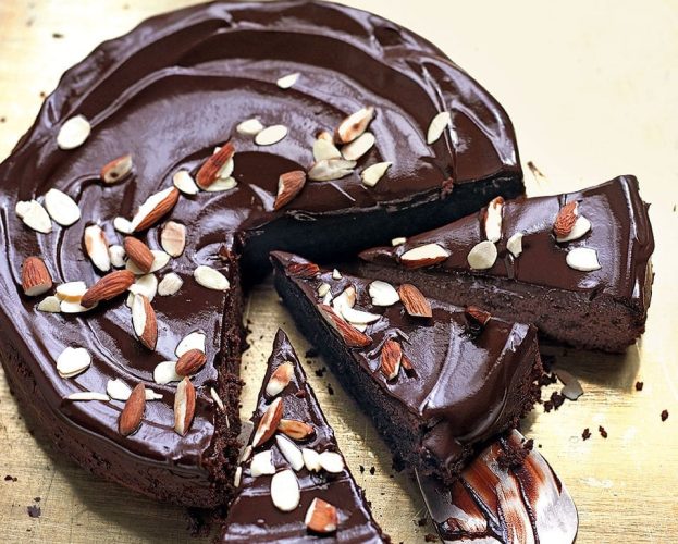 Amaretto and almond chocolate torte