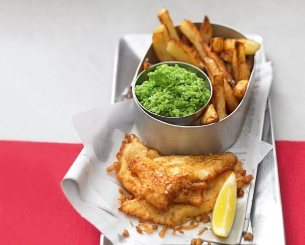 homemade fish and chips