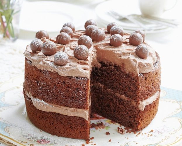 malted chocolate cake