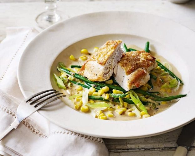 Creamy chicken and sweetcorn