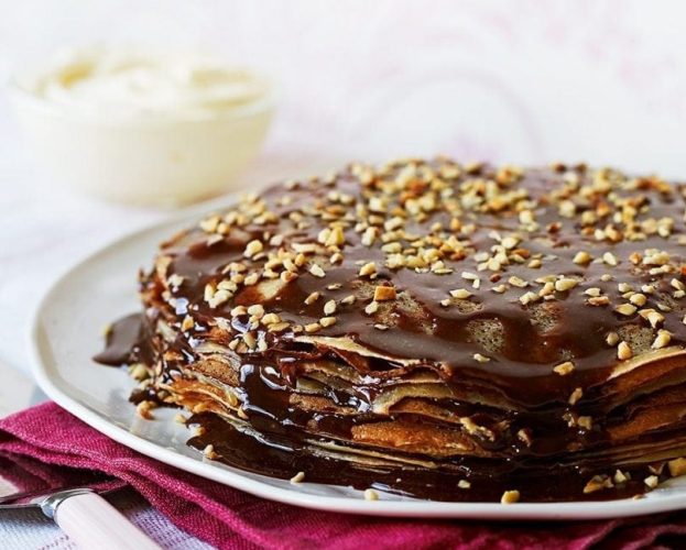 chocolate pancake cake