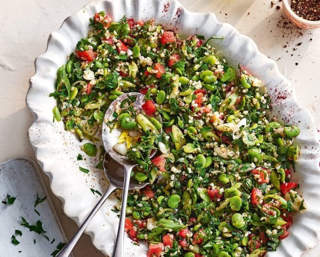 broad bean tabbouleh
