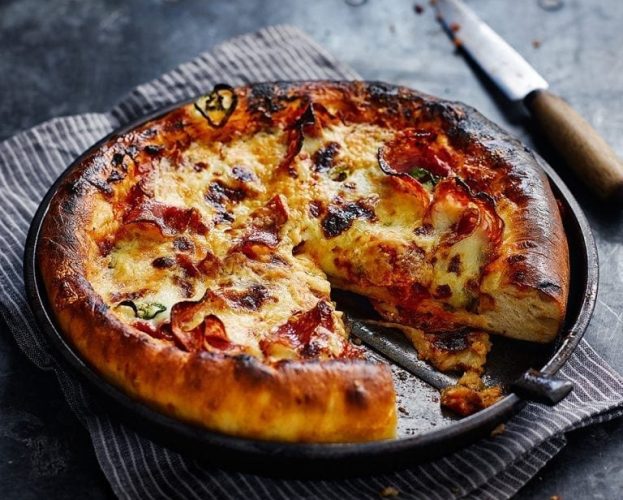 deep-pan pizza
