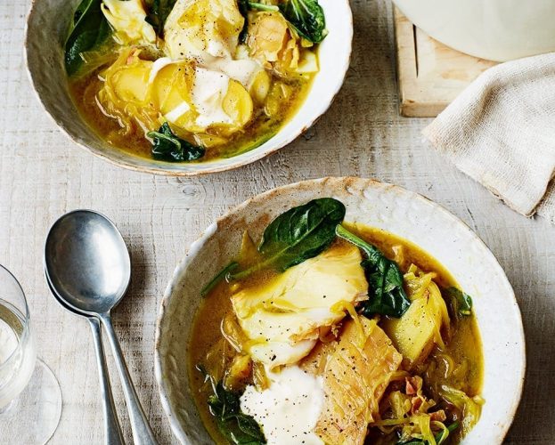 haddock and jersey royal