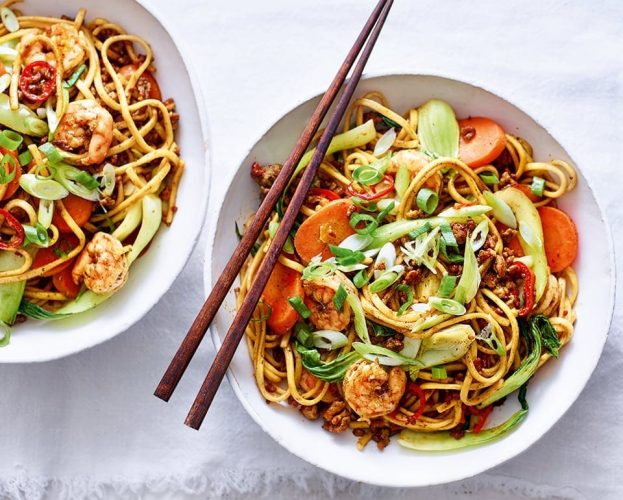 pork and prawn noodles