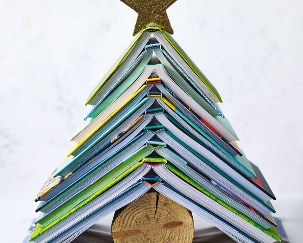 Cook books christmas tree