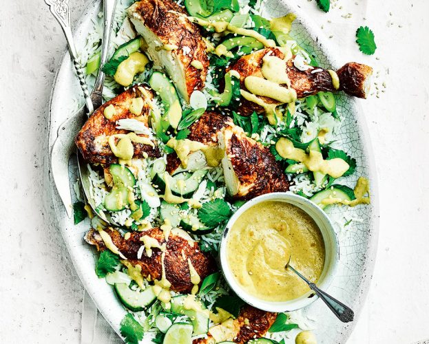 Satay chicken salad