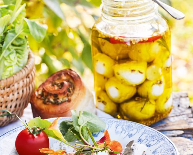 marinated goats cheese
