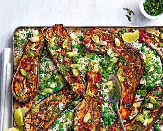 aubergine-tray