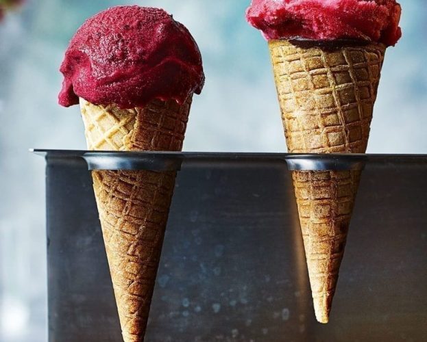 Raspberry sorbet