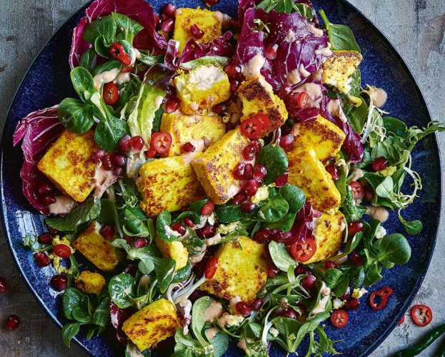 cumin paneer salad